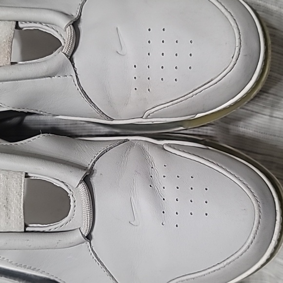 Nike Airmax FF 720 SAIL Hybrid White Leather Sandal/Sneaker Chunky Outsole Sz10 - Picture 9 of 14